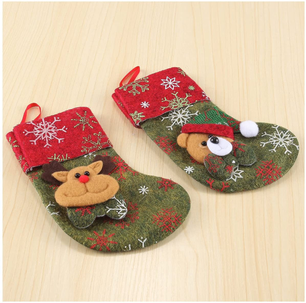 Christmas Mini 3D Stockings, 12 Pcs