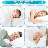 Waterproof Mattress Pad Cover Cooling Mattress Topper Cotton Pillow Top,Queen
