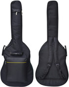 Majr Chorod 41 inch acoustic guitar Guitar gig bag bag with cotton padded waterproof double adjustable shoulder strap guitar bag, black (black)
