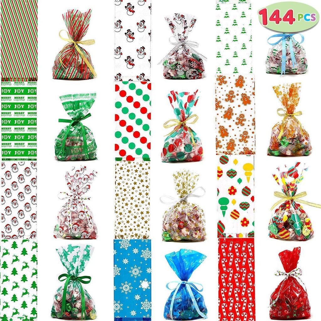 Christmas Cellophane Goody Bags Assortment