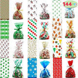 Christmas Cellophane Goody Bags Assortment