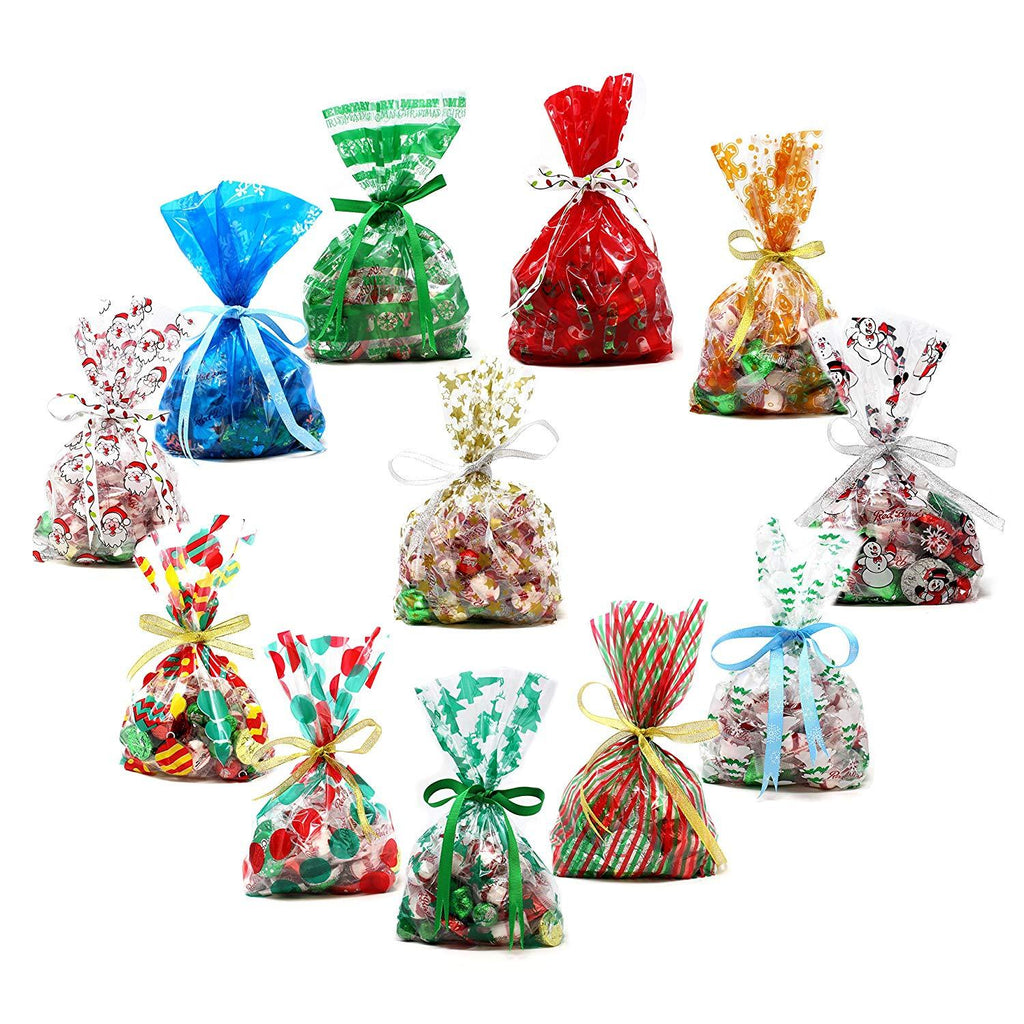 Christmas Cellophane Goody Bags Assortment