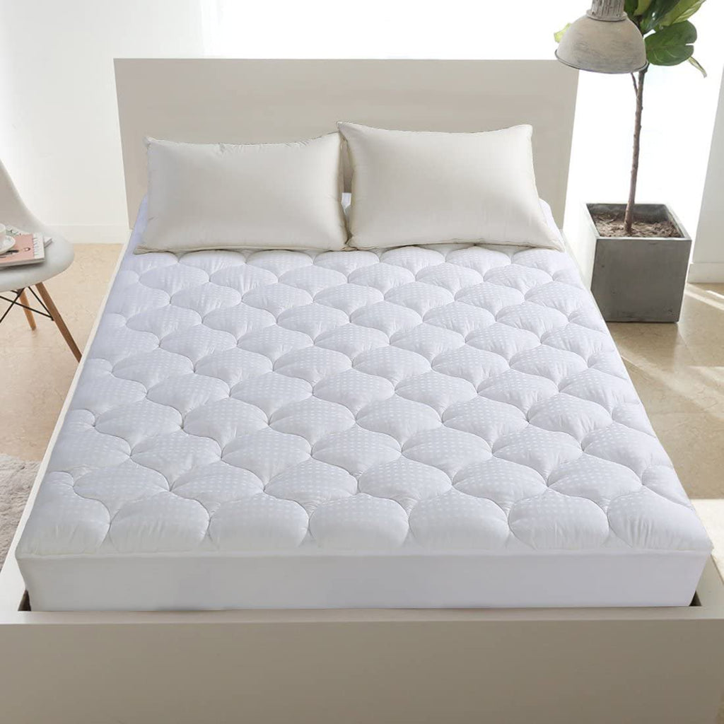 Waterproof Mattress Pad Cover Cooling Mattress Topper Cotton Pillow Top,Queen