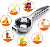 Premium Quality Metal Stainless Steel Lemon Squeezer, Manual Press Citrus Juicer, Lime Squeezer For Squeeze The Freshest Juice