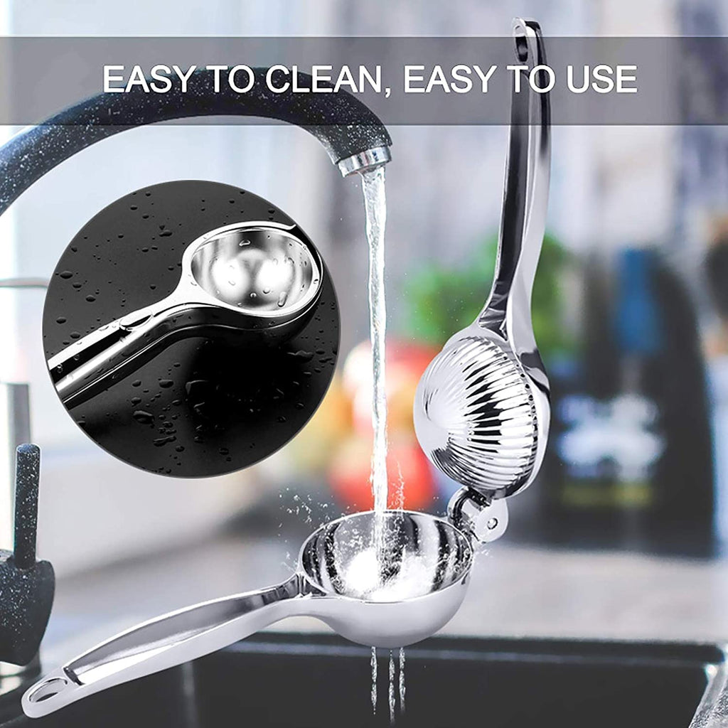 Premium Quality Metal Stainless Steel Lemon Squeezer, Manual Press Citrus Juicer, Lime Squeezer For Squeeze The Freshest Juice
