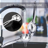 Premium Quality Metal Stainless Steel Lemon Squeezer, Manual Press Citrus Juicer, Lime Squeezer For Squeeze The Freshest Juice
