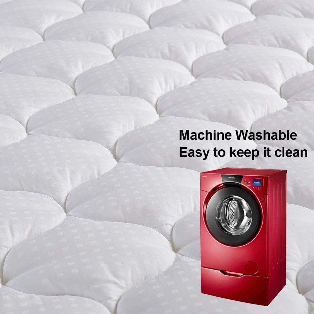 Waterproof Mattress Pad Cover Cooling Mattress Topper Cotton Pillow Top,Queen
