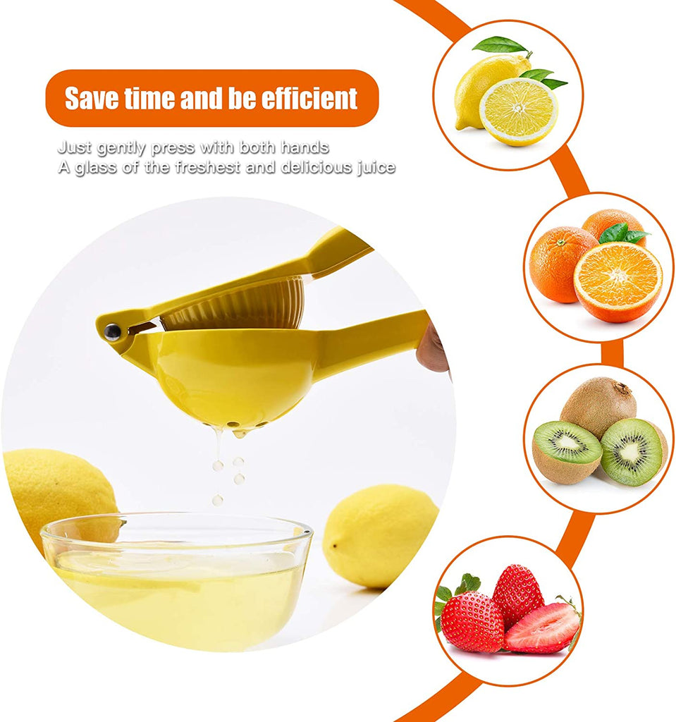 Premium Quality Metal Lemon Squeezer, Lime Juice Press, Manual Press Citrus Juicer For Squeeze The Freshest Juice