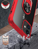 iPhone 11 Case, [ Military Grade ] with [ Glass Screen Protector] 15ft. Drop Tested Protective Case | Kickstand | Compatible with Apple iPhone 11 Case -Red