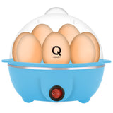 Aqwzh Rapid Egg Cooker Electric for Hard Boiled, Poached, Scrambled Eggs, Omelets, Steamed Vegetables, Seafood, Dumplings, 7 capacity, with Auto Shut Off Feature
