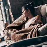 Bedding Fleece Blanket Queen Size Grey 300GSM Luxury Bed Blanket Fuzzy Soft Blanket Microfiber