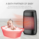 Camkey Electric Space Heater, Adjustable Thermostat and Overheat Protection Ceramic Space Heater, Personal Heater with Carrying Handle, Super Fast Heater for Desk, Office, Home, Bedroom