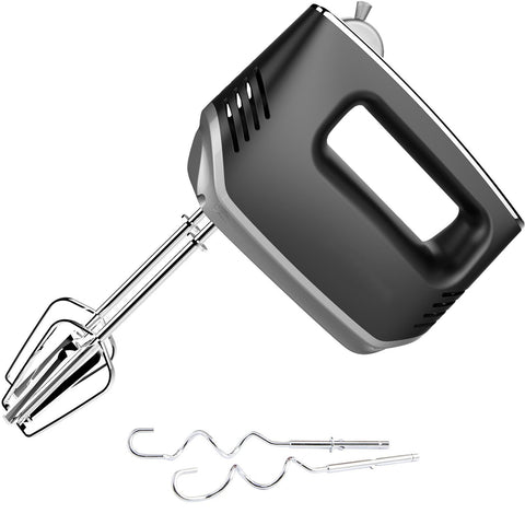 Camkey 5-Speed Electric Hand Mixer, Beaters, Whisk, Black