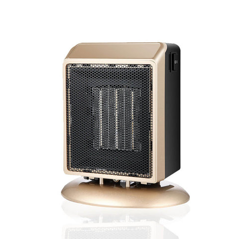 Camkey Mini Heater, Space Heater, Portable Electric Oscillating Heater with Over-Heat Protection and Tip-Over Protection, 1s Quick Heating, Small and Quiet, Suitable for Office Home Use, Gold