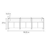 Semblance 3-Section Low Storage System