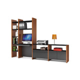 Semblance 4-Section High/Low Office System with Inline Desk