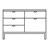 Florence Knoll Two Position Credenza