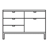 Florence Knoll Two Position Credenza