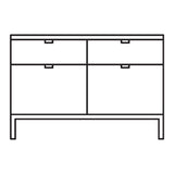 Florence Knoll Two Position Credenza