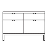 Florence Knoll Two Position Credenza