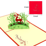 Pack Of 7 Pop-up 3d Christmas Greeting Cards