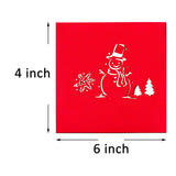 Pack Of 7 Pop-up 3d Christmas Greeting Cards