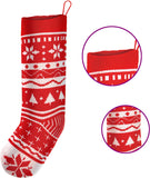 Christmas Knit Stocking Decorations, 6 Pcs
