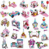 2021 25 Days Advent Calendar Girls Princess Castle and Ice Cream Truck Building Blocks