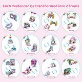 2021 25 Days Advent Calendar Girls Princess Castle and Ice Cream Truck Building Blocks