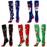 Women's Colorful High Socks, 5 Pairs