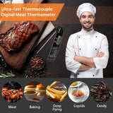 AQwzh PRO TP06 Meat Thermometer, Instant Read Thermometer, Meat Thermometer, Food Thermometer,Candy Thermometer, for Kitchen BBQ Grill Smoker Meat Coffee Oil Milk Yogurt Temperature