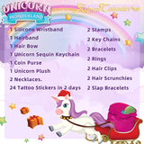 2021 Christmas Advent Calendar with 47 Unicorn Accessories