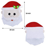 Santa And Reindeer Dining Chair Slip Covers
