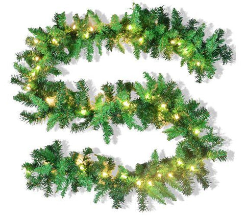 Prelit Artificial Christmas Garland