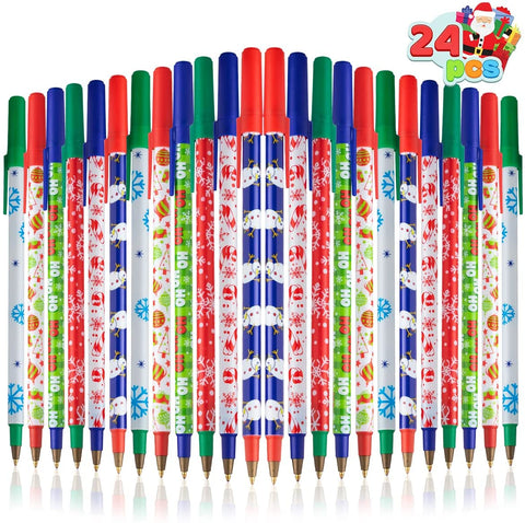 Christmas Stick Pens, 24 Pcs