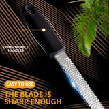 Lemon Zester & Cheese Grater-Premium Stainless Steel - A Sharp Kitchen Tool for Ginger, Garlic, Nutmeg, Chocolate, Vegetables, Fruits, Dishwasher Safe