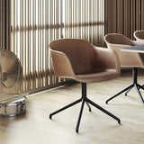 Fiber Upholstered Armchair - Swivel Base