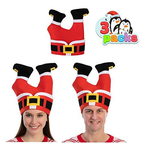 3 Piece Christmas Santa Pants Hats