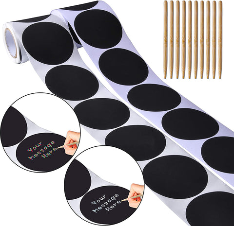 240 Pcs Scratch Off Round Sticker Labels