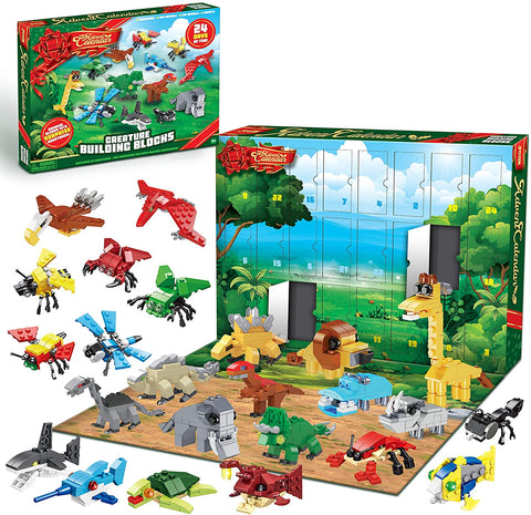 2021 Christmas Advent Calendar Toys with Animal Building Blocks
