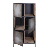 Jayce Rustic Cube Locker Bookcase