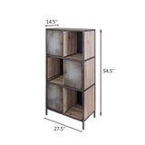 Jayce Rustic Cube Locker Bookcase