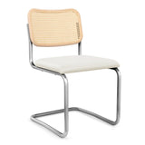 Cesca Armless Chair with Upholstered Seat