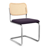Cesca Armless Chair with Upholstered Seat