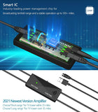 Camkey HDTV Antenna Indoor, Digital TV Antenna with Amplifier Signal Booster Up to 120 Miles, Support 4K 1080P HD VHF UHF for Local Channels