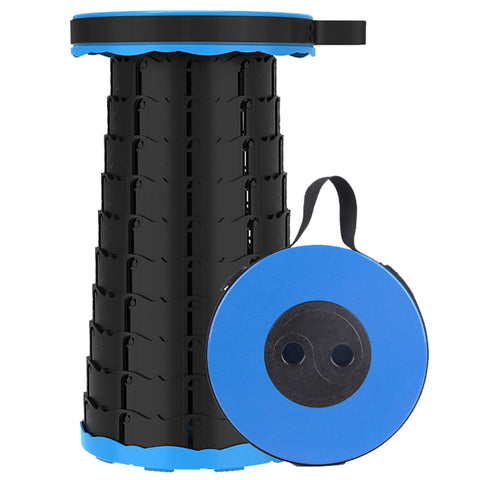 Upgraded Folding Stool Lightweight Yet More Sturdy with Load Capacity 400lbs Portable Collapsible Stool Retractable Stool for Camping Fishing Hiking BBQ