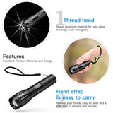 Flashlights, LED Tactical Flashlight S1000 - High Lumen, 5 Modes, Zoomable, Water Resistant, Handheld Light