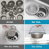 NIUTA Sink Drain Strainer,4.5 inch Diameter(2 Pack),Germany Stainless Steel Kitchen Sink Strainer,Wide Rim Perfect for Most Sink Drains,Rust Free,Heavy Duty,Anti Clogging
