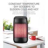 Electric Space Heater, Adjustable Thermostat and Overheat Protection Ceramic Space Heater, Personal Heater with Carrying Handle, Super Fast Heater for Desk, Office, Home, Bedroom