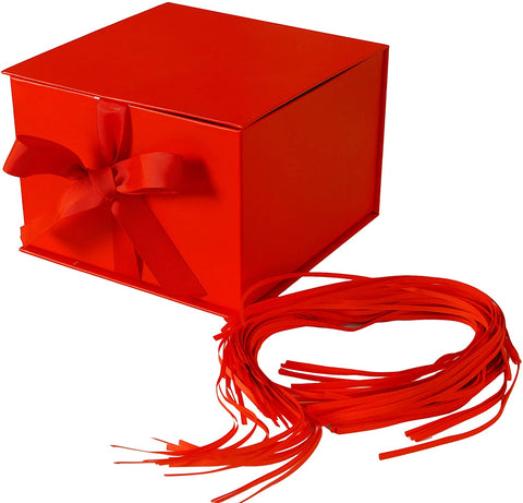 Gift Box with Fill Solid Red Color